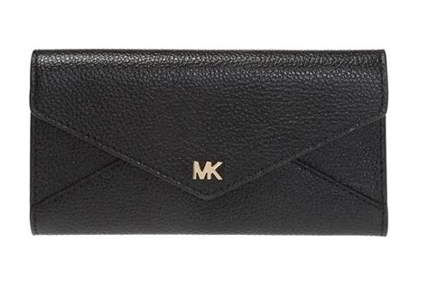 michael kors large pebbled leather tri-fold wallet|Michael Kors oversized wallet.